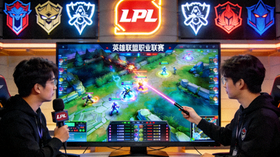 英雄联盟官方赛事直播流，解说正在分析比赛画面